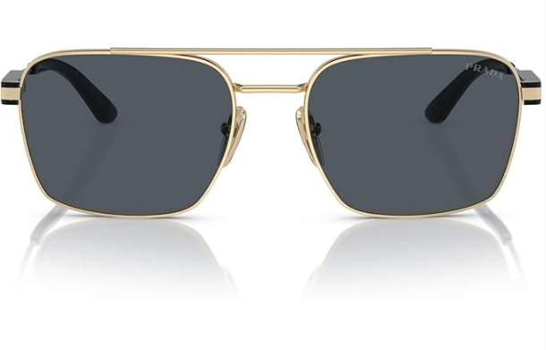 Prada PR 67ZS ZVN09T 56 New Unisex Sunglasses, Pale Gold, 56 Brand: Prada