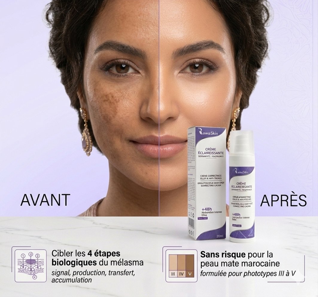 Crème Éclaircissante Visage — Tétralogie Éclat™