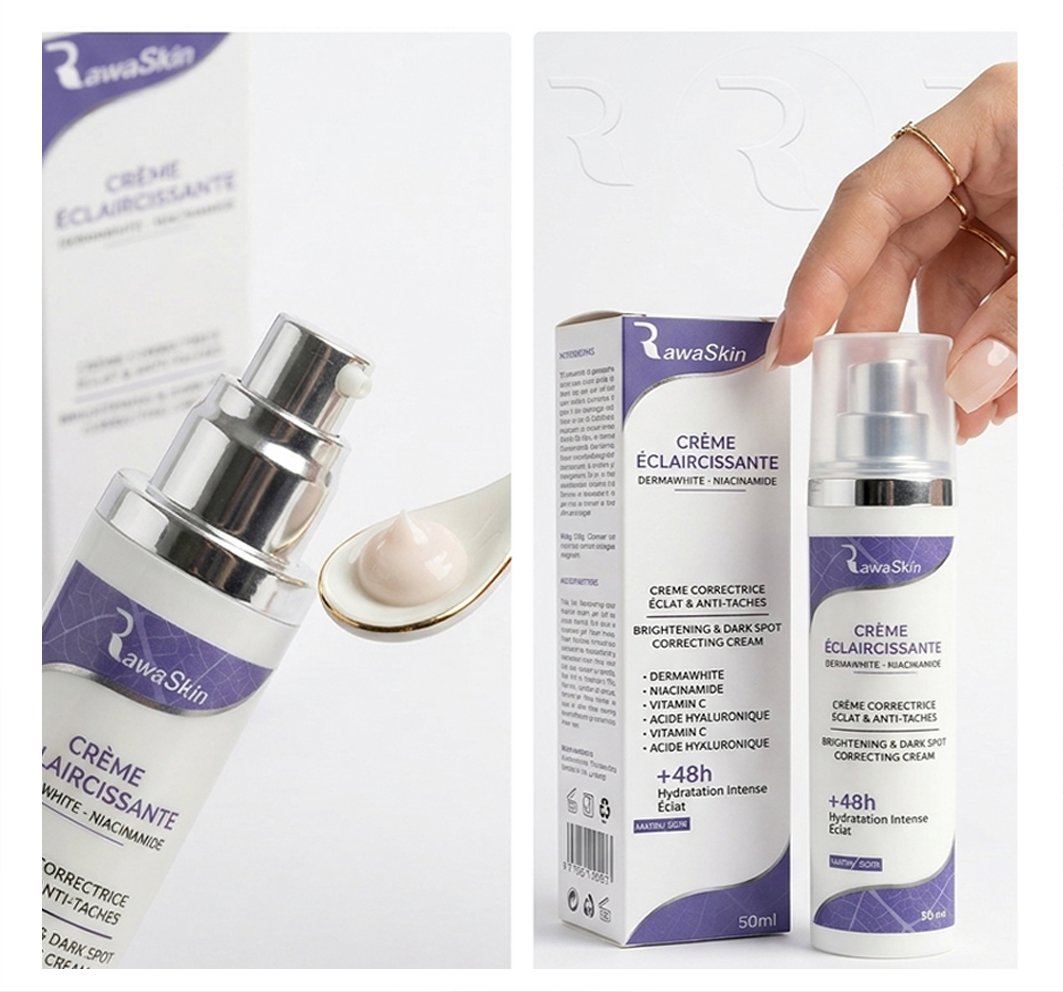 Crème Éclaircissante Visage — Tétralogie Éclat™