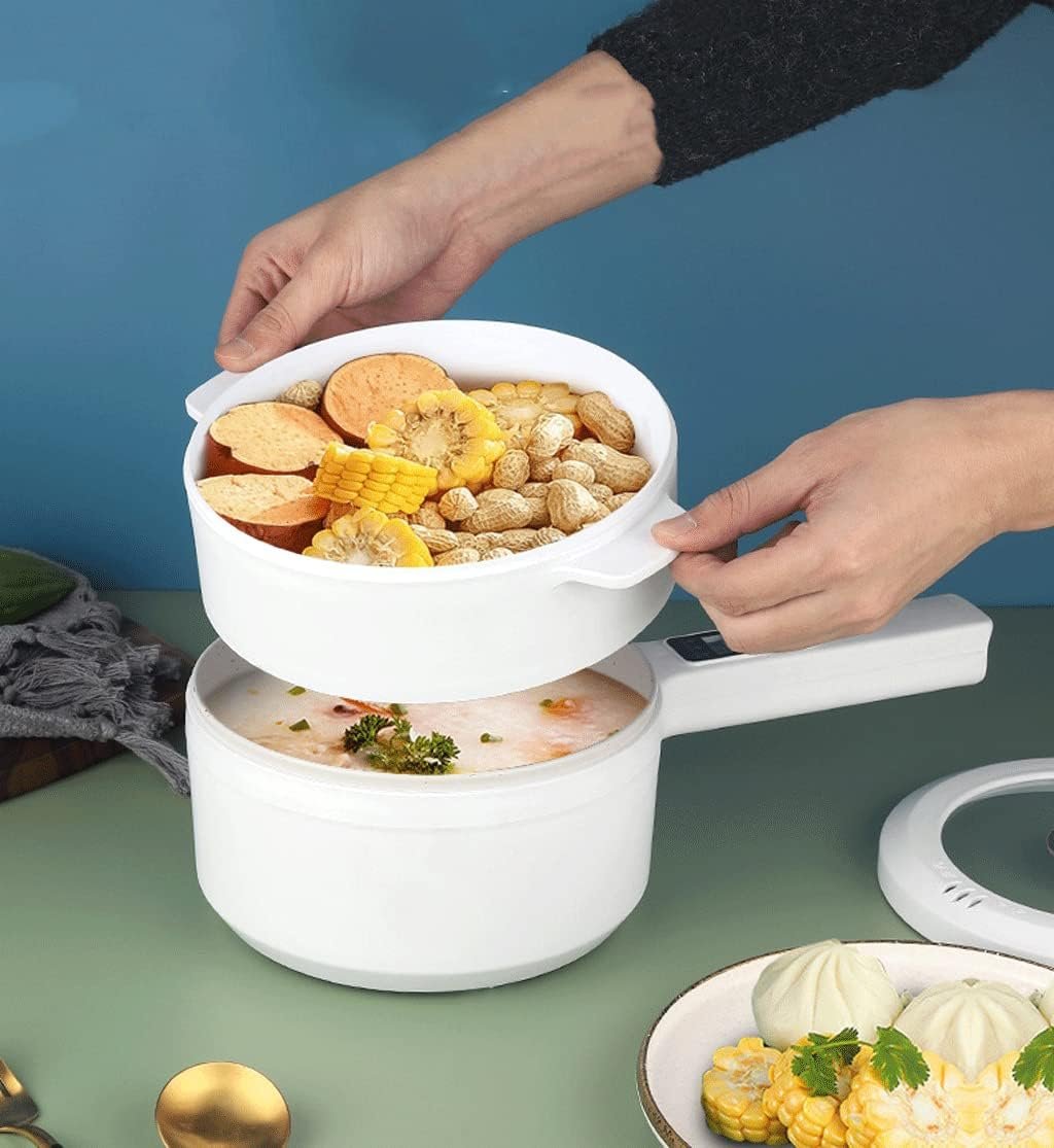 Marmite électrique portable avec cuiseur vapeur