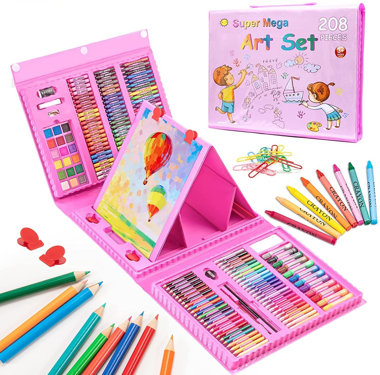 Kit de Dessin pour Enfants (208 Pièces)